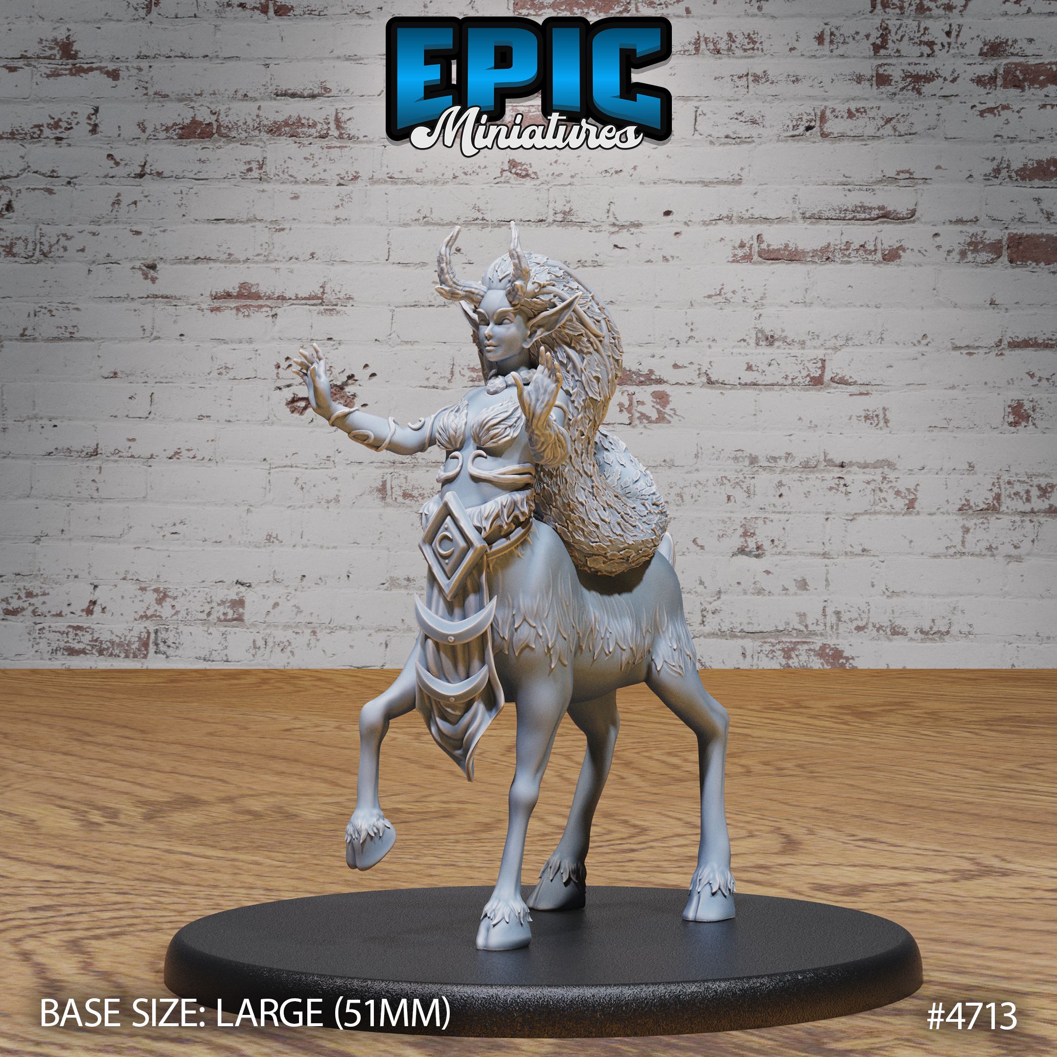 Faun Druid Scared / Goat Human Hybrid / Centaur Warrior / Horned Fable Monster / Magic Forest Creature / Woodland Beast / Nature Spirit / Fantasy Fighter Encounter
